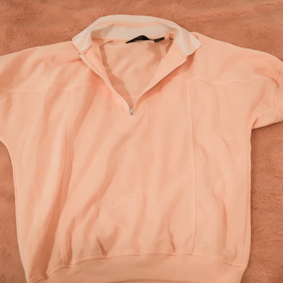 Yellow collared Half-zip shirt - Picture 1 of 3